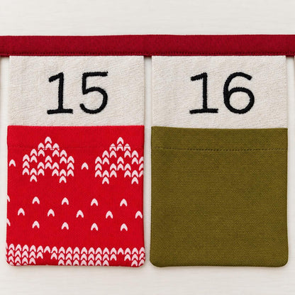 Personalised Fabric Advent Calendar Bunting — 24 Pockets — photo 16