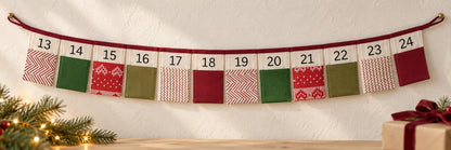 Personalised Fabric Advent Calendar Bunting — 24 Pockets — photo 5