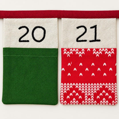 Personalised Fabric Advent Calendar Bunting — 24 Pockets — photo 20