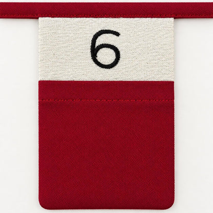 Personalised Fabric Advent Calendar Bunting — 24 Pockets — photo 6