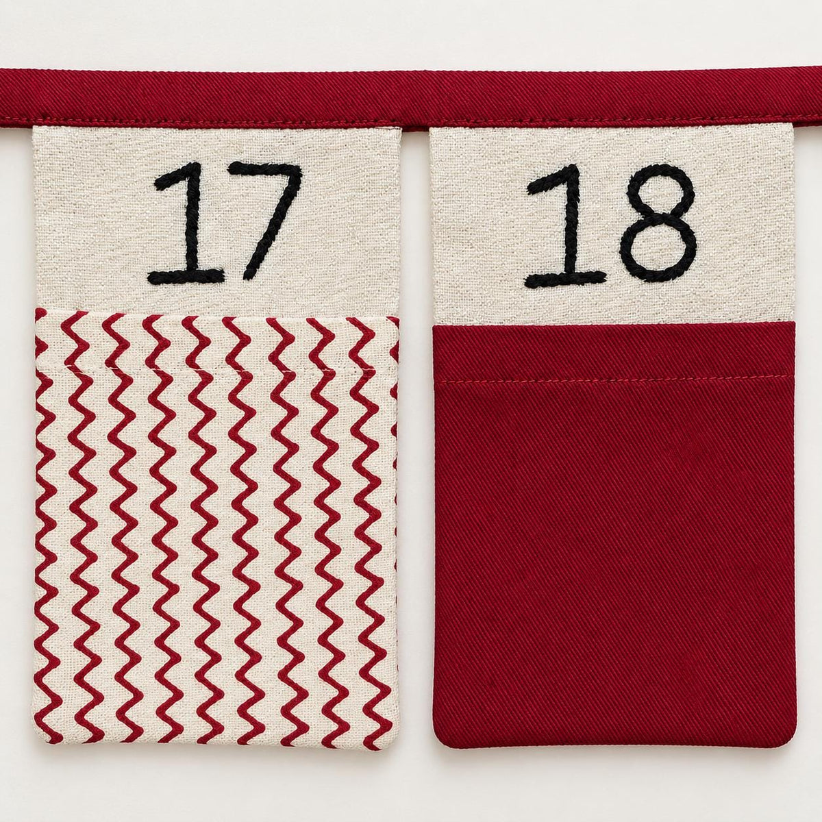 Personalised Fabric Advent Calendar Bunting — 24 Pockets — photo 15