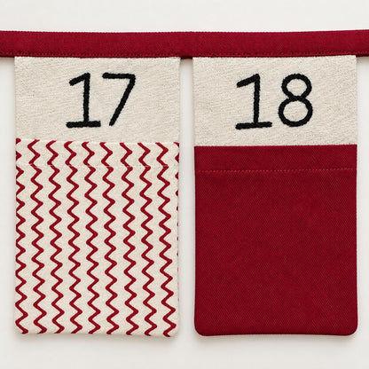 Personalised Fabric Advent Calendar Bunting — 24 Pockets — photo 15