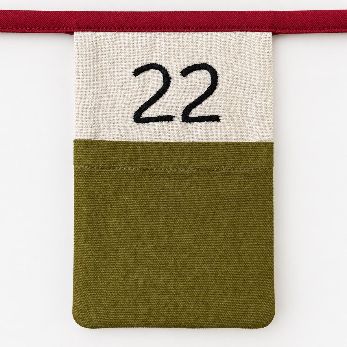 Personalised Fabric Advent Calendar Bunting — 24 Pockets — photo 17