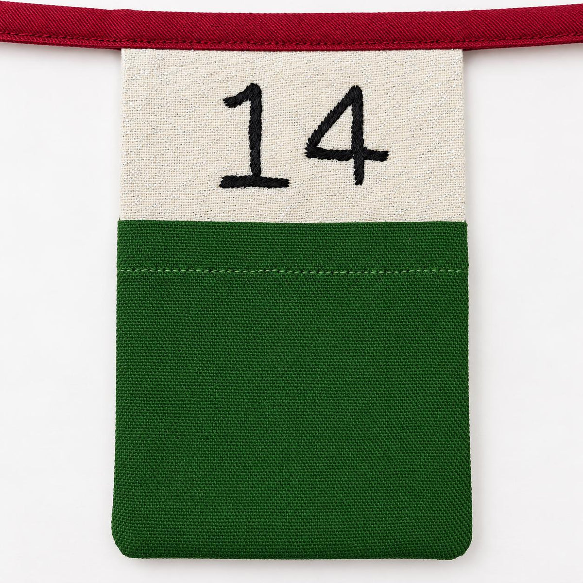 Personalised Fabric Advent Calendar Bunting — 24 Pockets — photo 19