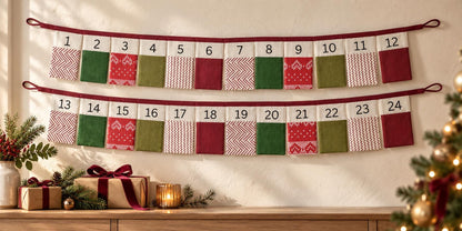 Personalised Fabric Advent Calendar Bunting — 24 Pockets — photo 1