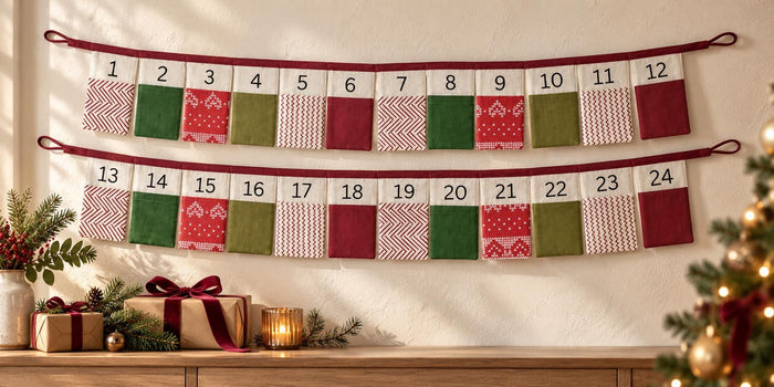 Personalised Fabric Advent Calendar Bunting — 24 Pockets — photo 1