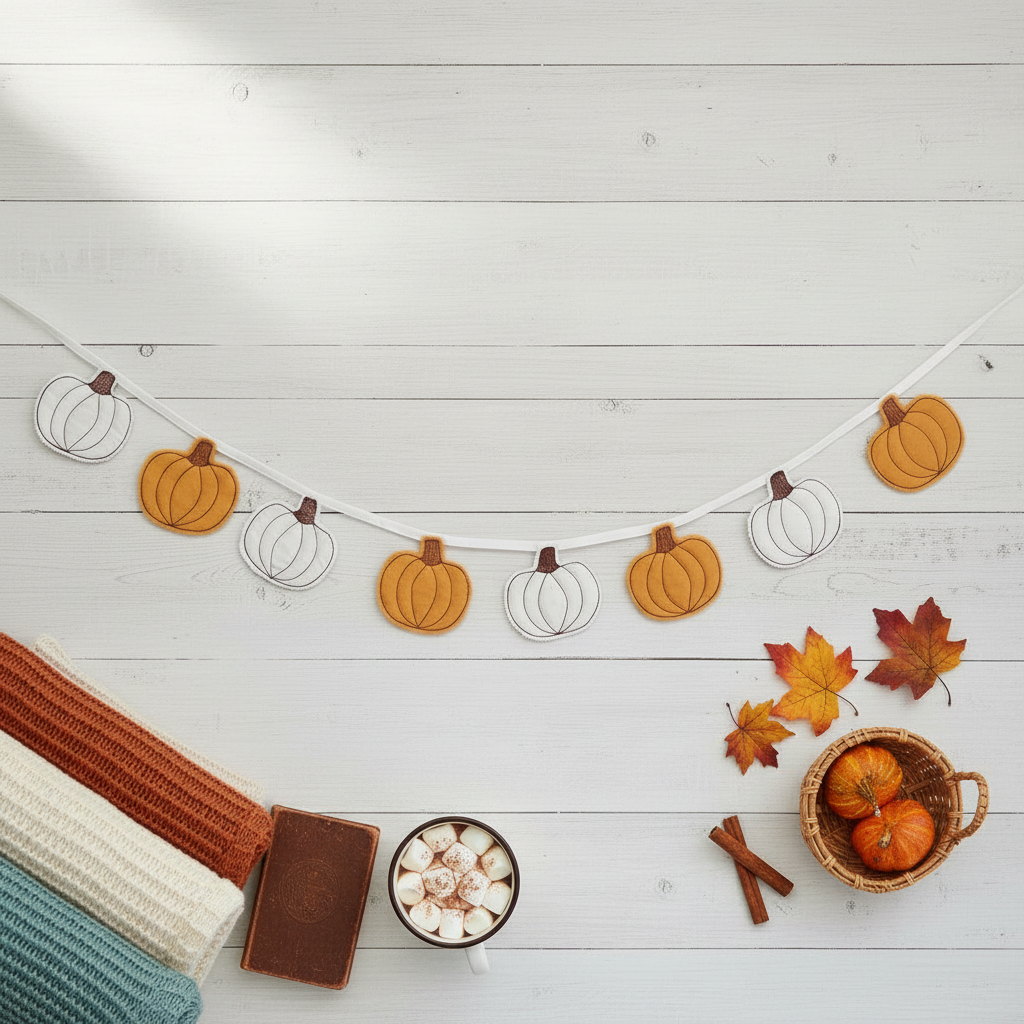 Pumpkin bunting