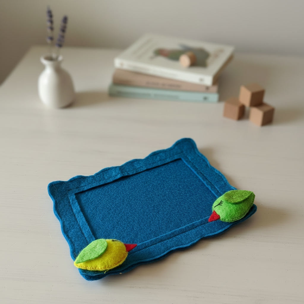 Felt Fridge Magnet Photo Frame Birds