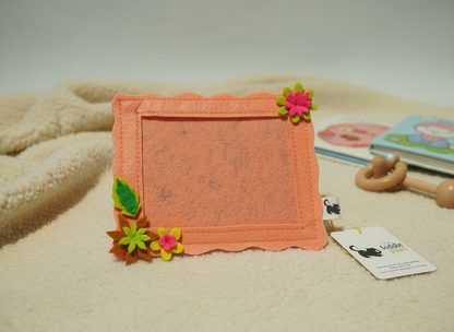Felt Fridge Magnet Photo Frame Floral