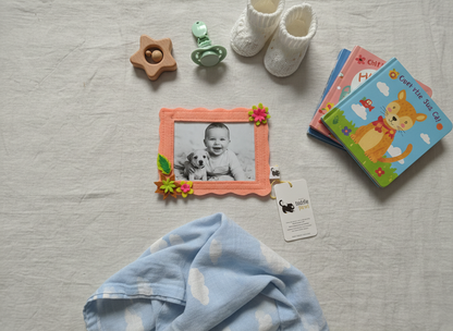Felt Fridge Magnet Photo Frame Floral