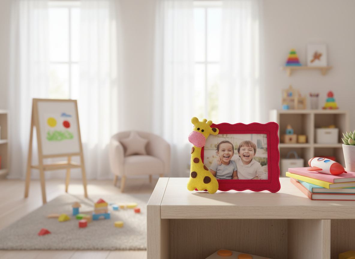 Felt Fridge Magnet Photo Frame Giraffe