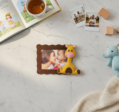 Felt Fridge Magnet Photo Frame Giraffe